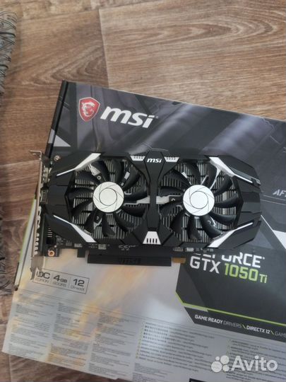 Видеокарта GTX 1050 ti MSI