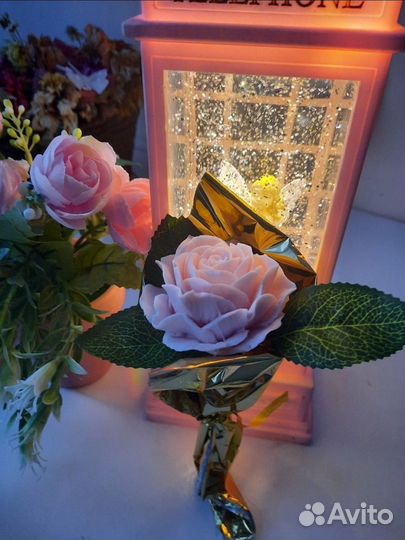 Розы из мыла ручной работы