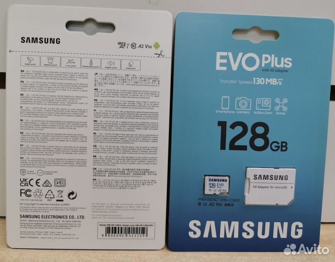 Оригинал 128,256,512Gb Samsung Evo Plus microSD