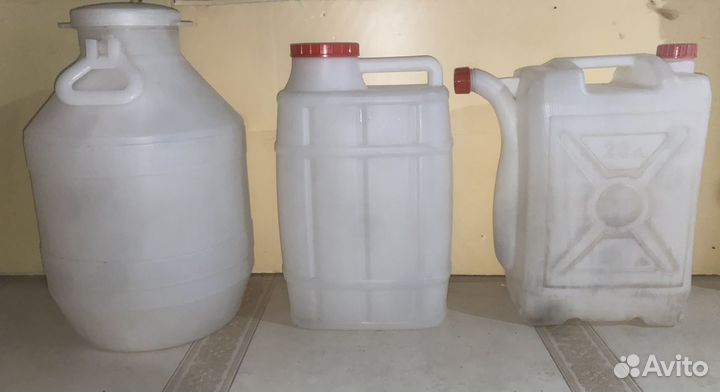 Канистры, бутыли для воды 40, 28, 25, 19, 10, 5 л