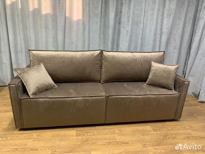 Диван Лофт с узкими подлокотниками трансформер