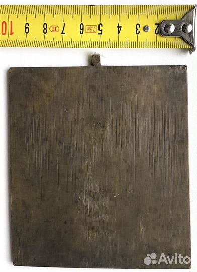 Старинная Икона с эмалями. Николай Чудотворец