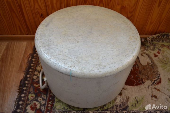 Алюминиевая кастрюля с крышкой, 40 л, СССР