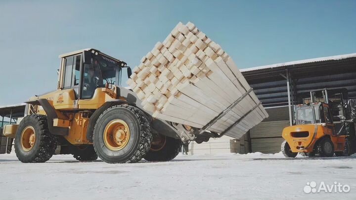 Брус обрезной из лиственницы 100х100х6.0 Сорт авс