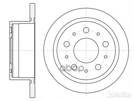 Диск торм задн. Jumper Ducato Boxer 06- 61057