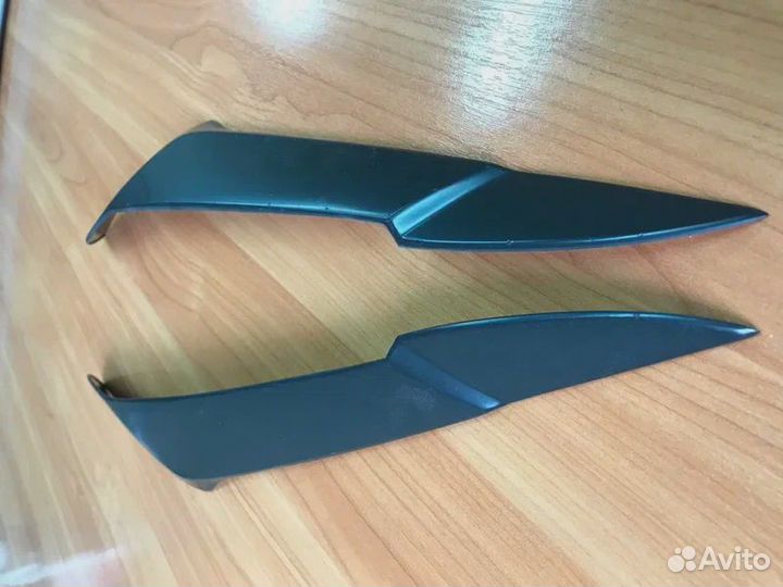 Ресницы на фары BMW X5 E70 широкие