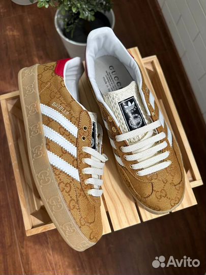 Кеды Adidas x Gucci 38,5 размер (новые) Gazelle