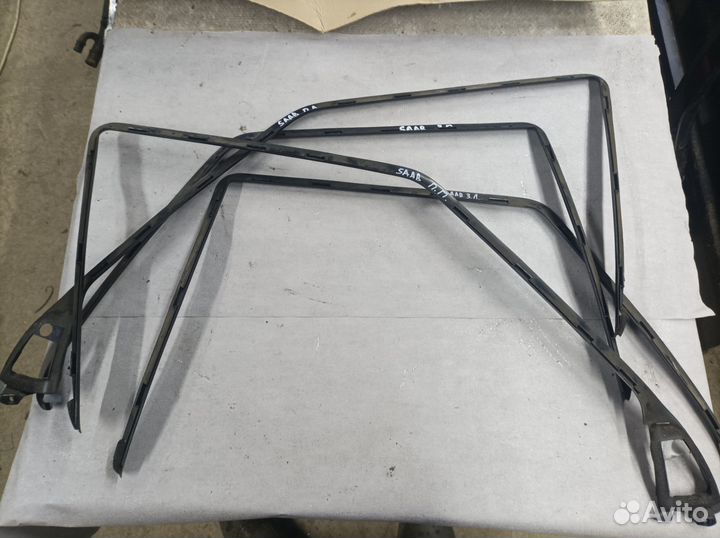 Уплотнители стекол бархотки Saab 9000 Рест 95г.в