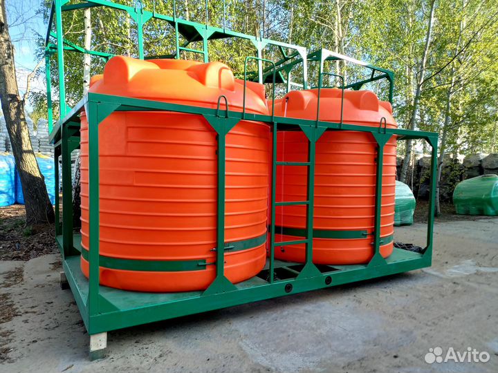 Емкости для перевозки воды, жку в кассете 5000 лит