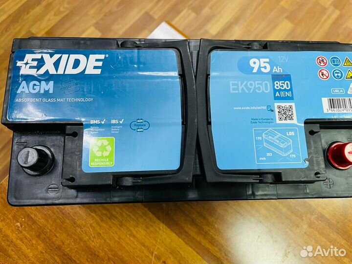 Аккумулятор Exide AGM 95 Ач на Start-Stop на Бмв