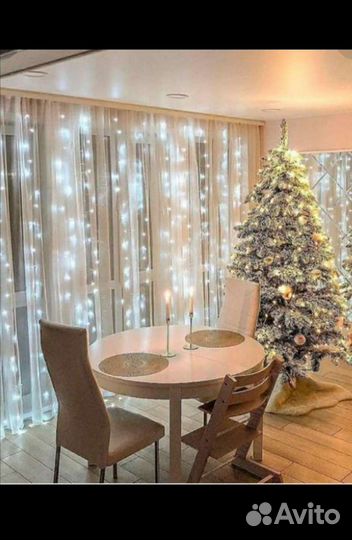 Гирлянда штора 3х3 светодиодная