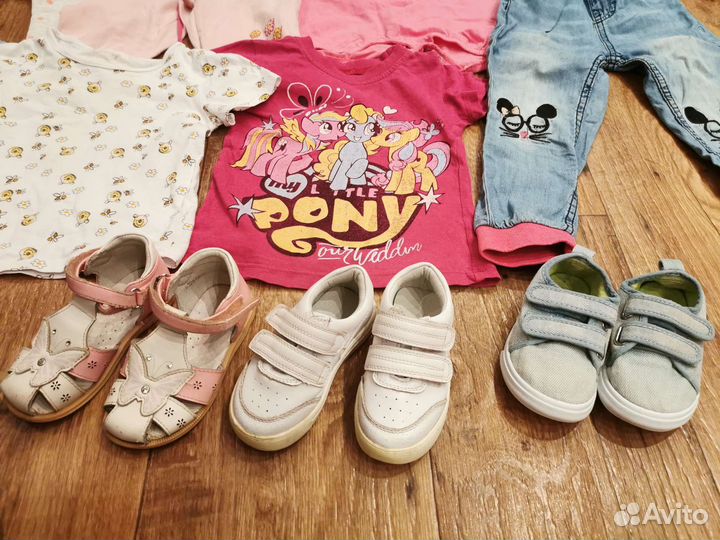 Вещи пакетом для девочки 86 92