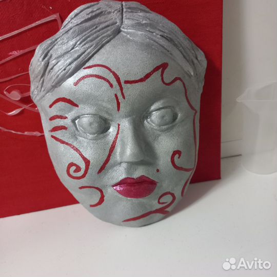 Маска лицо для панно