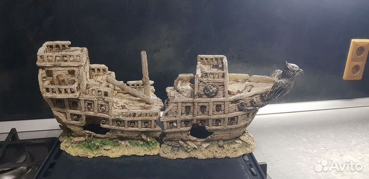 Декорация для аквариума - корабль