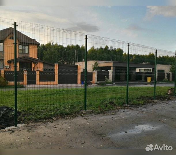Сетка для забора 3d