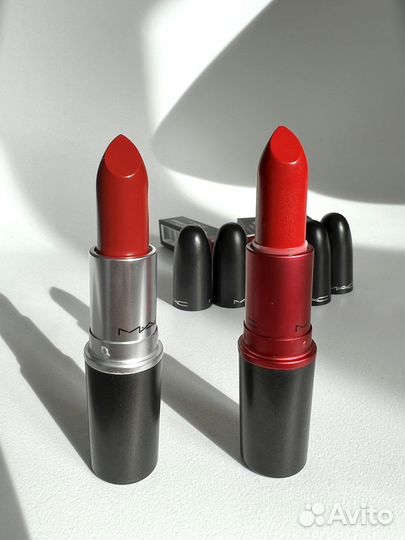 Красная,Нюдовая помада Mac
