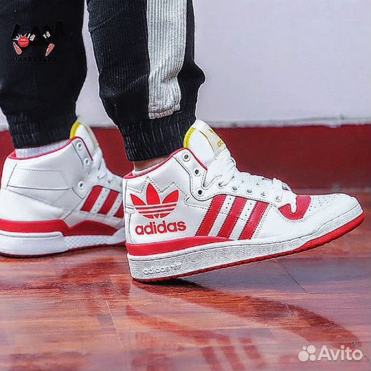 Зимние Кроссовки Adidas Forum Mid Натуральная Кожа