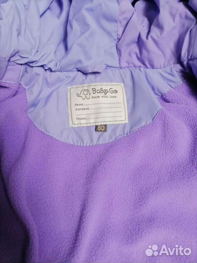 Куртка для девочки 80размер осень