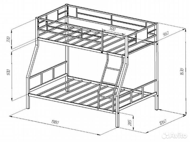 Кровать для троих детей