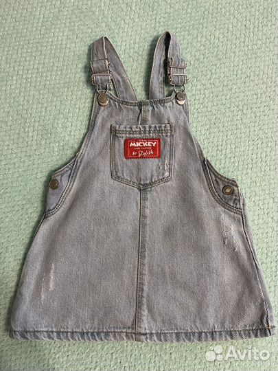 Джинсовый сарафан zara 92