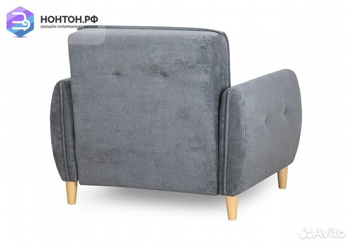 Кресло еврокнижка Анита серое