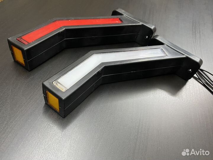 Диодные неоновые LED габаритные фонари - рожки