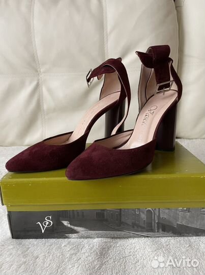 Туфли босоножки натуральная замша