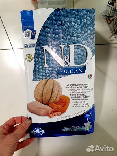 Сухой корм для котят N&D ocean Farmina