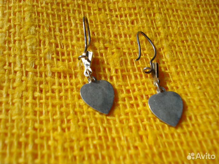 Серьги кольцо серебро Винтаж СССР