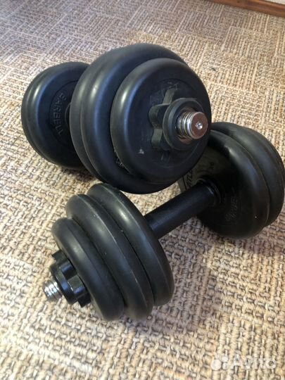 Гантели разборные обрезиненные 25 кг