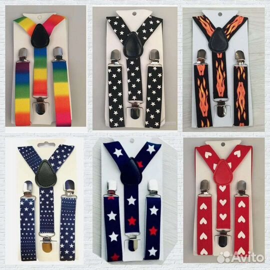 Галстук- Бабочка Подтяжки для мальчика