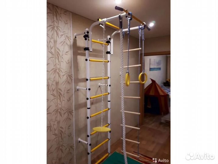 Детская шведская стенка Юный Атлет Бел/ж
