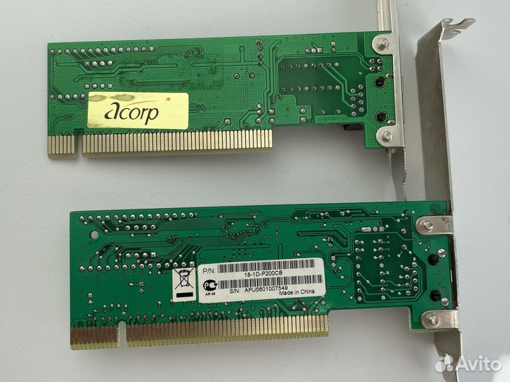 Сетевые карты PCI (2 штуки)