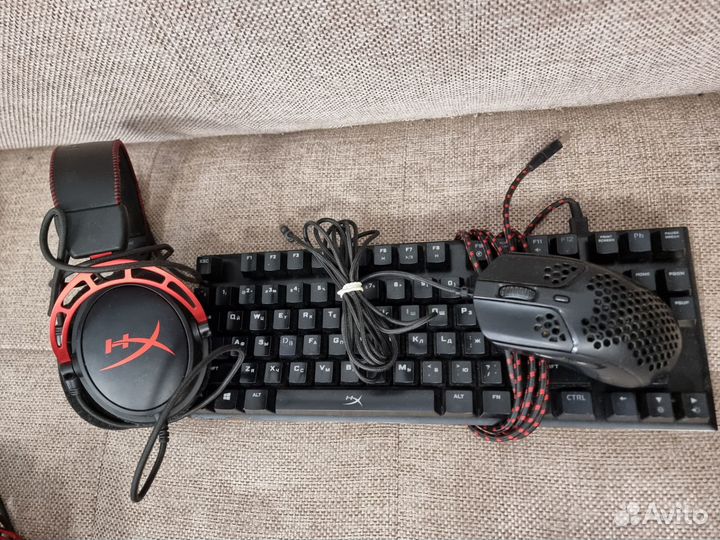 Игровой комплект HyperX - наушники,клава,мышка