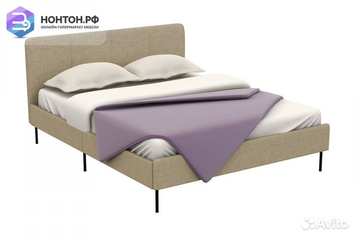 Кровать Ноа бежевая