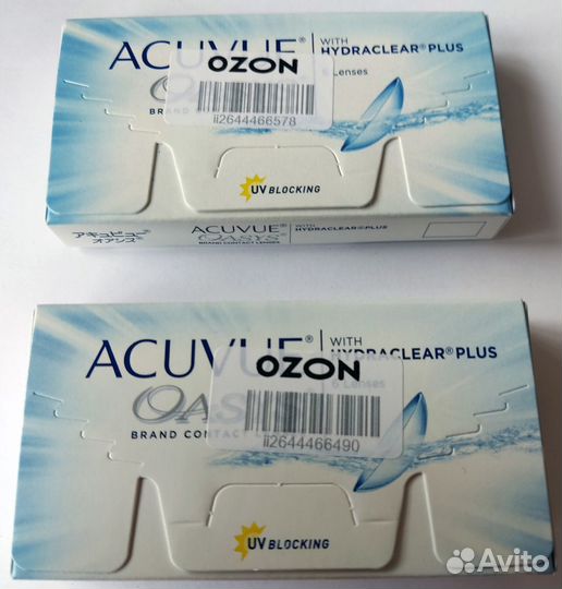 Линзы Acuvue Oasys упаковка 6 шт. -1.75 Ирландия