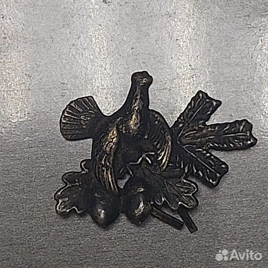 Кокарда охотника Егеря Глухарь Дуб