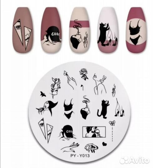 Пластины для стемпинга, дизайн ногтей