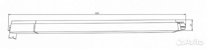 Накладной светильник Maytoni Basis TR000-1-24W3K-W