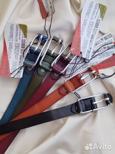 Ремень женский тонкий кожаный Sevaro