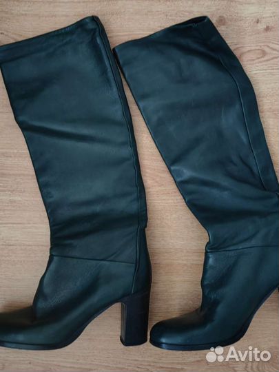 Сапоги осень весна женские 36 болотного цвета