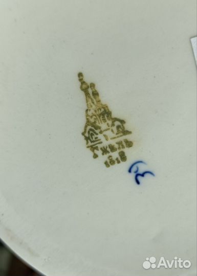 Ваза для цветов гжель