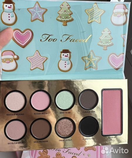 Палитра теней too faced