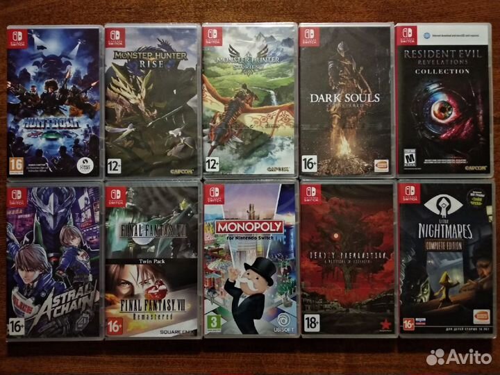 Игры Switch, WiiU, DS, DC. Лицензионные