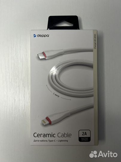Дата-кабель deppa 1м USB-C lightning