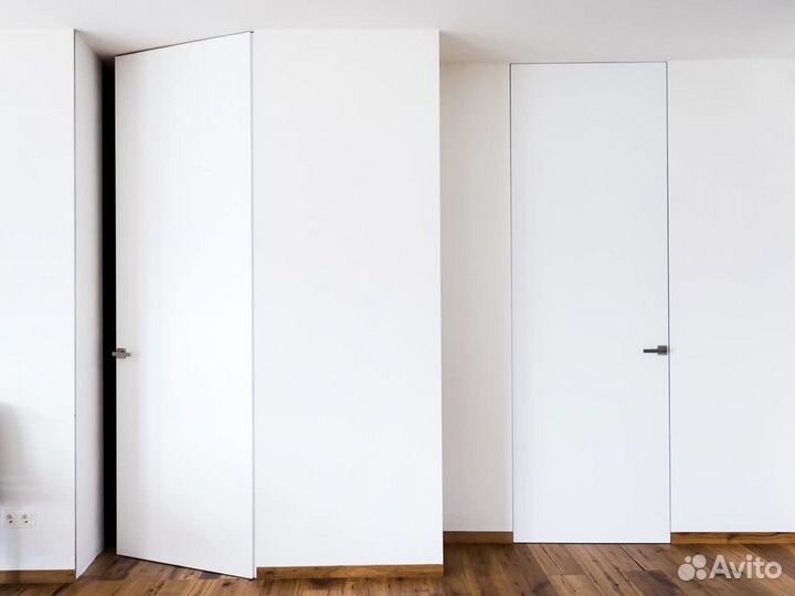 Скрытые двери с фурнитурой