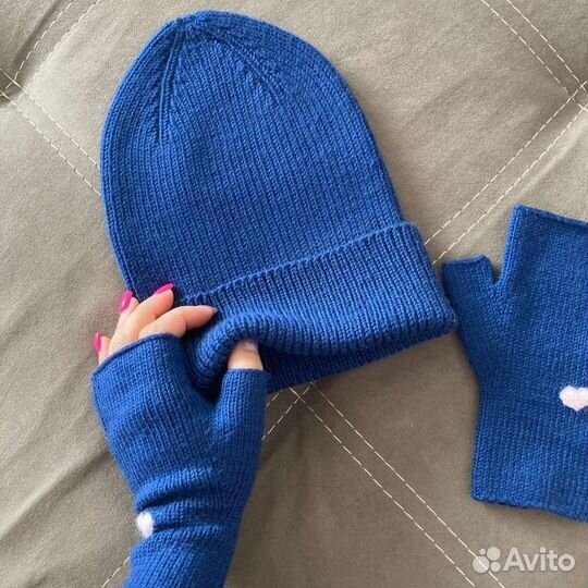 Митенки вязаные