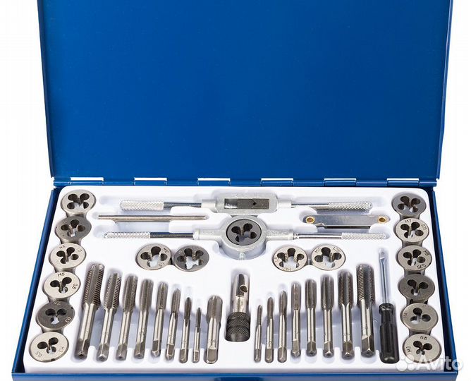 Набор метчиков и плашек метрический 40 пр