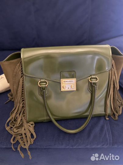Сумка бренд Eleganzza натуральная кожа новая