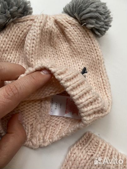 Шапка для девочки до 1года